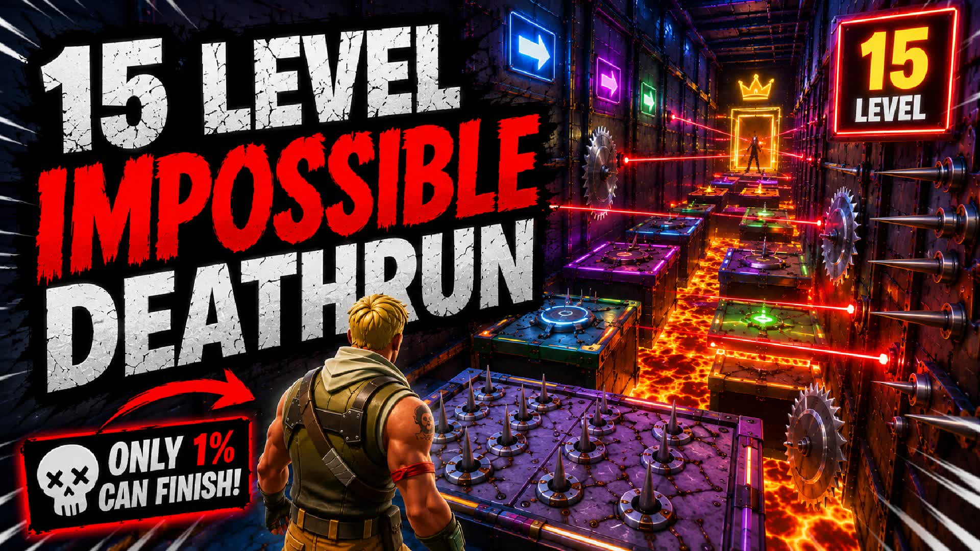 EXTREME 15 LEVEL DEATHRUN 99% IMPOSSIBLE