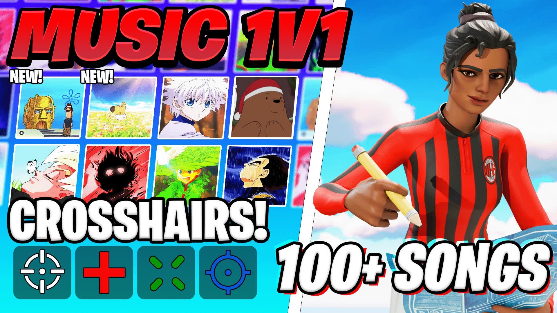 ✨ MUSIC 1V1 [100+ BEST SONGS] 🎶