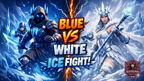 Blue vs White Ice Fight
