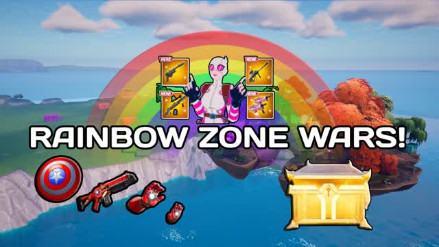 🌈 RAINBOW ZONE WARS! 🌀 *NEW WEAPONS*