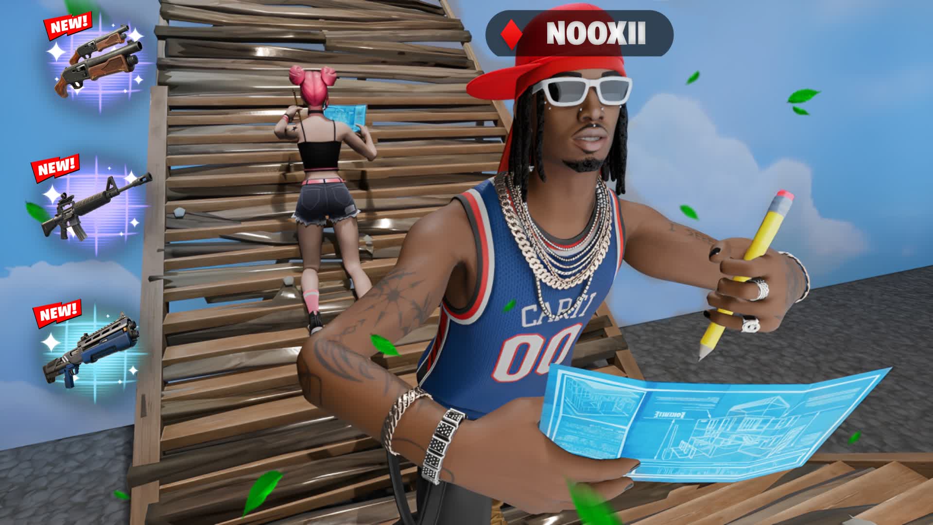 1V1 NOOXII BUILD FIGHT (200 PUMPS)