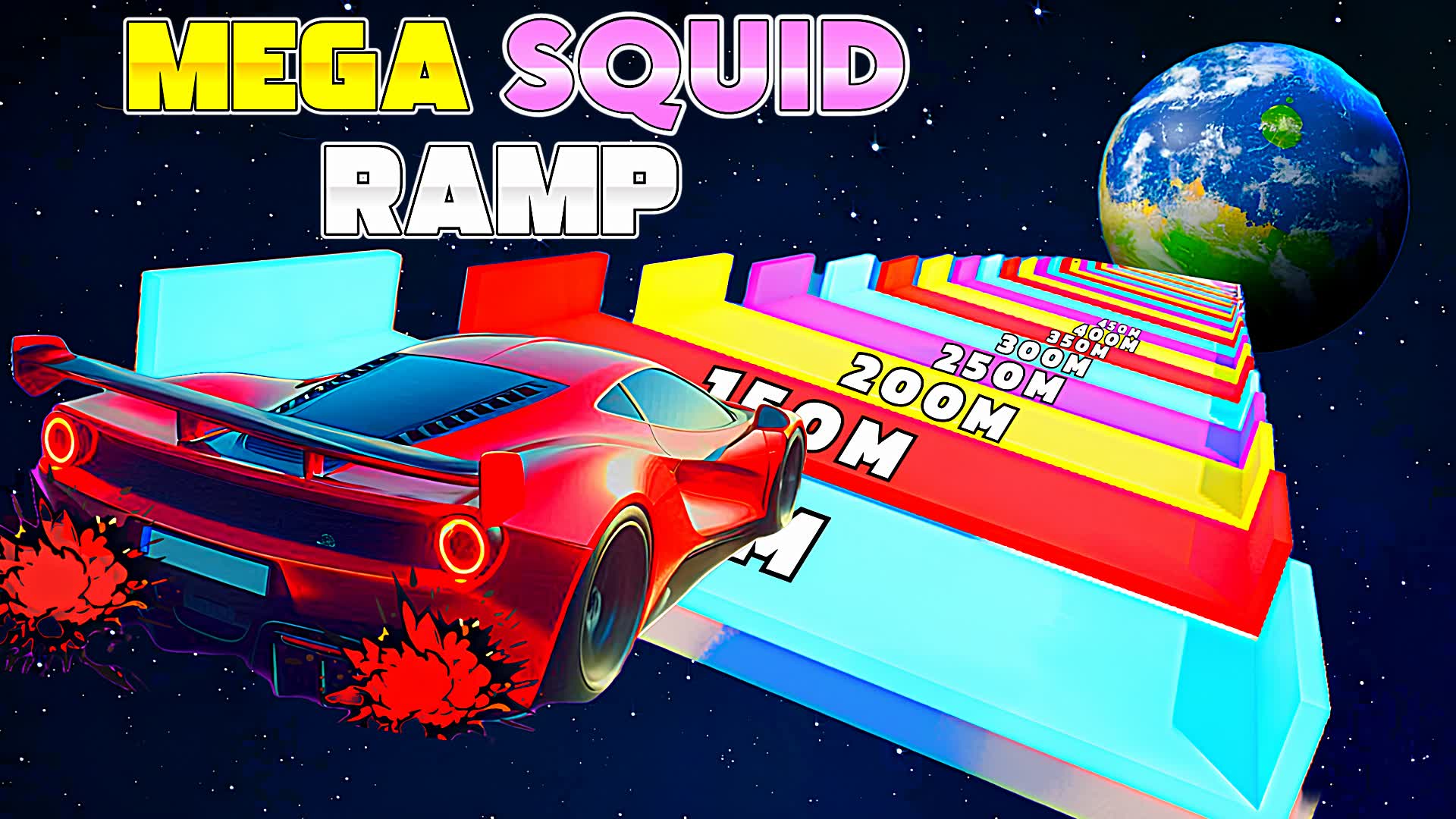 💥 MEGA SQUID CARS RAMP RUSH 🚗