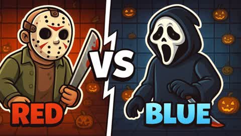 🎃SCARY HALLOWEEN RED VS BLUE🔴🔵