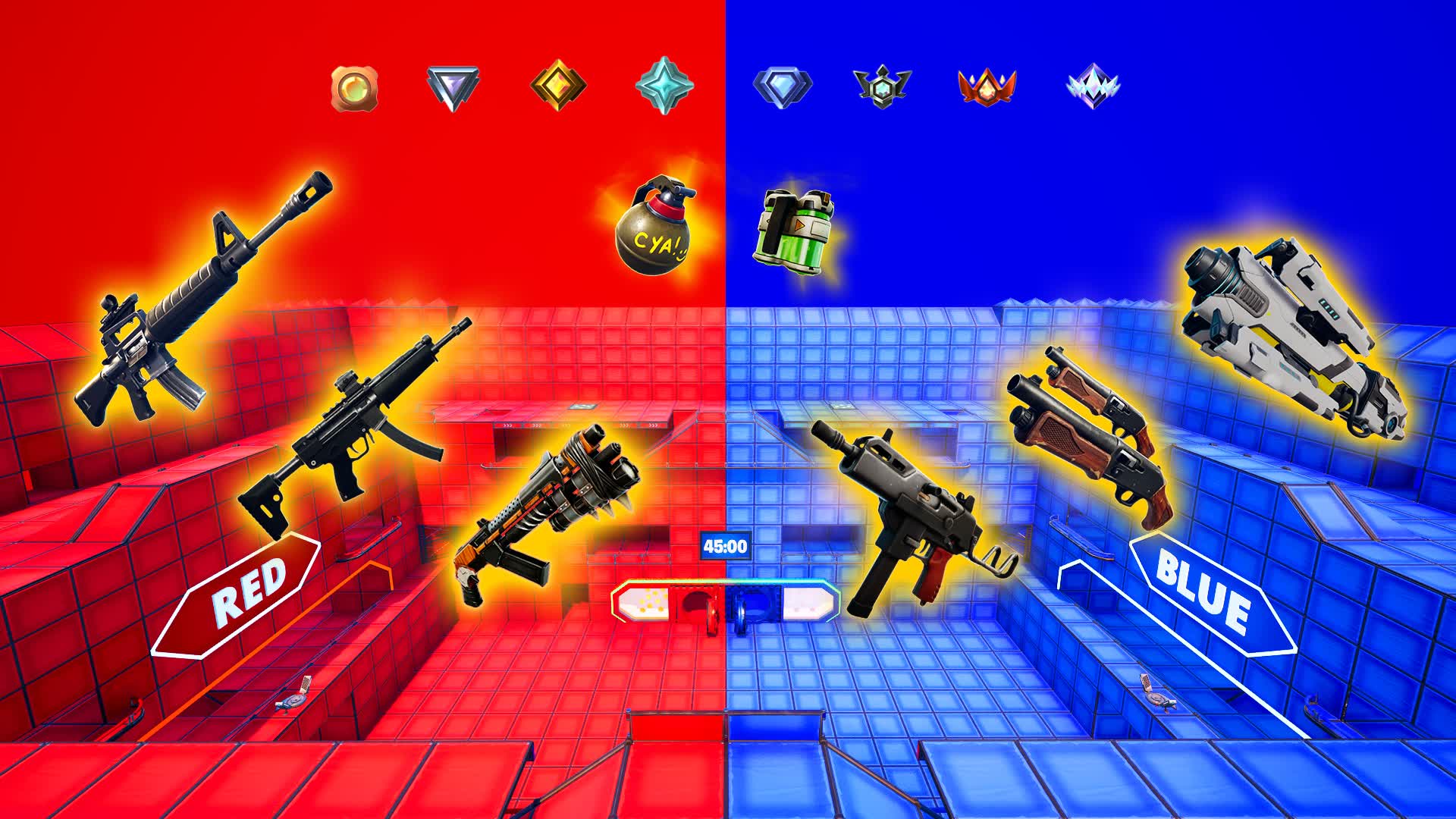 RED VS BLUE 🔴🔵 - ⭐ALL WEAPONS + TWDU