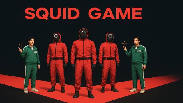 SQUID GAME CRAZY PILLARS