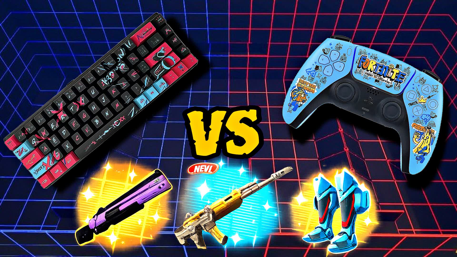 CONTROL vs KEYBOARD - RED vs BLUE RVB