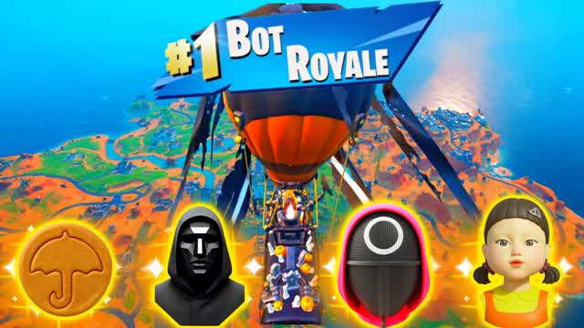 99 BOTS SQUID GAME 🌸 MUSIC PARTY FFA 🌸