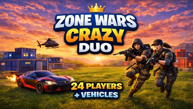 👑 ZONE WARS CRAZY DUO + VEHICLES 👑