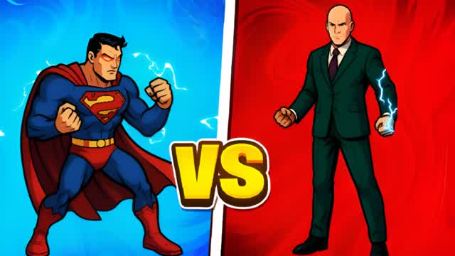 SUPERMAN VS LEX LUTHOR 🔴 RED VS BLUE 🔵