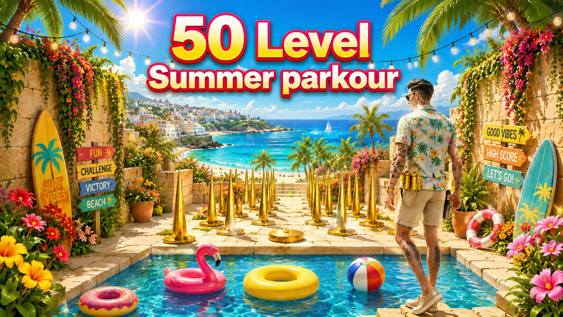 50 level summer parkour
