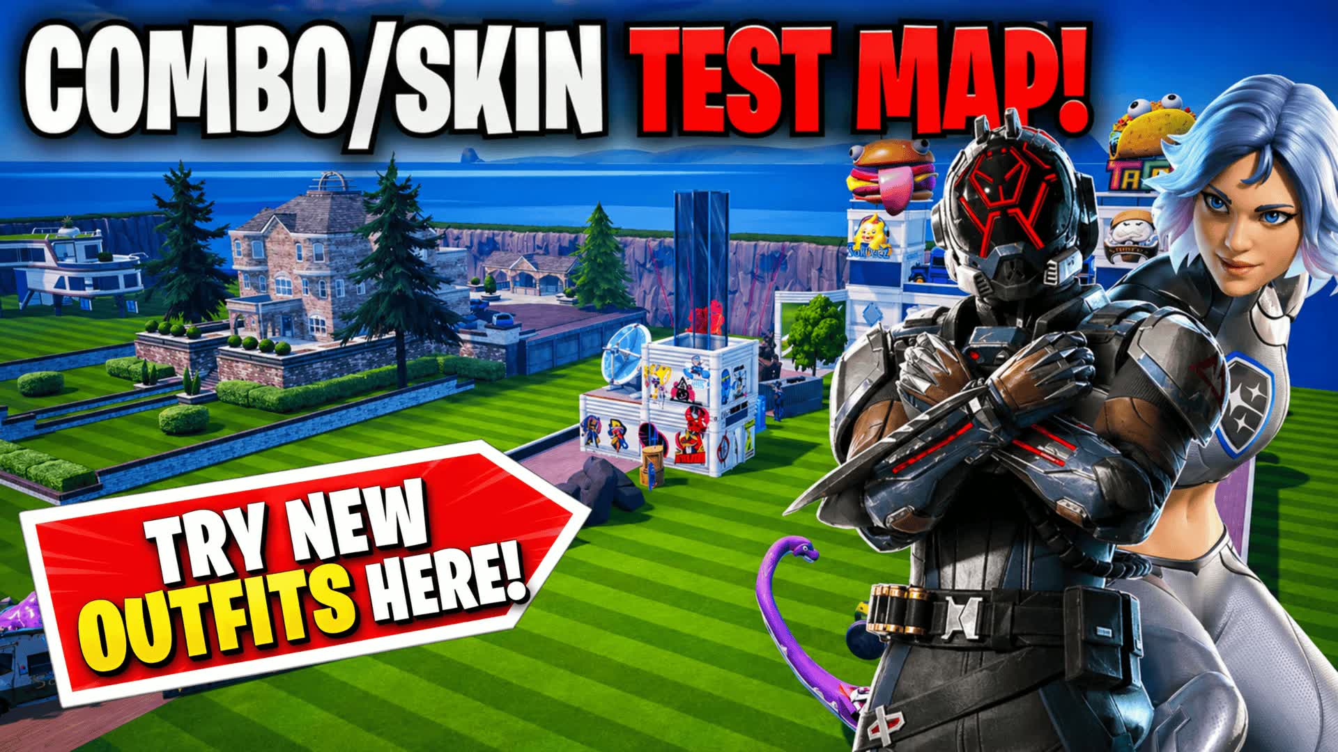 SKIN/COMBO TEST MAP! UPDATE!