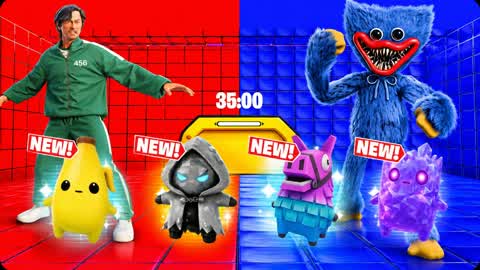 SQUID GAME RED VS BLUE 🔴🔵