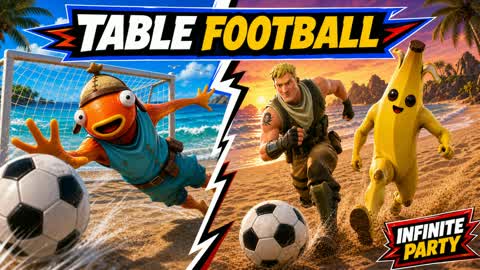 😀TABLE FOOTBALL🕹️ — Fortnite Creative Insel