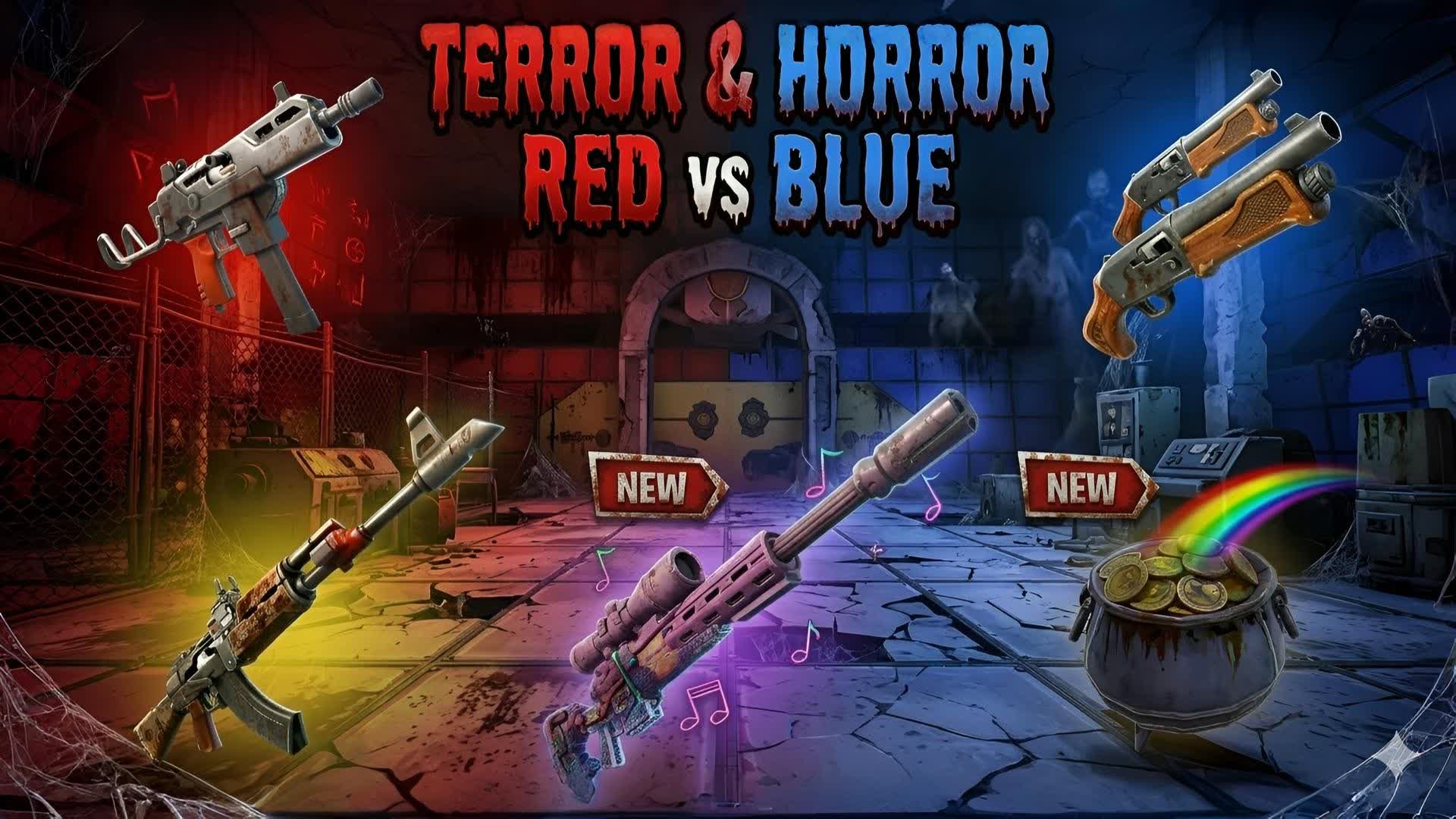TERROR RED vs BLUE HORROR 👻🔴🔵