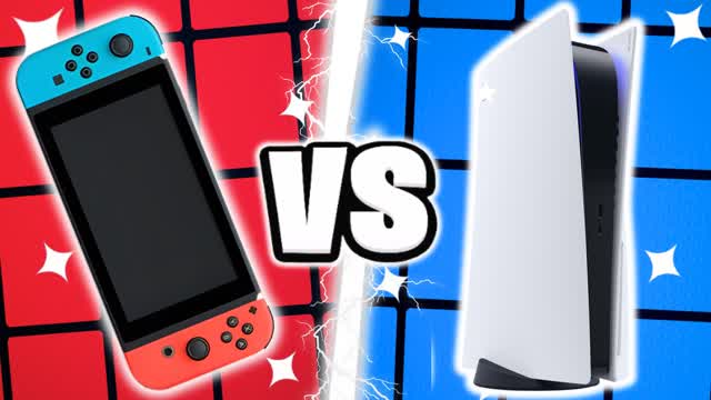 PS5 VS SWITCH RED VS BLUE CUSTOM