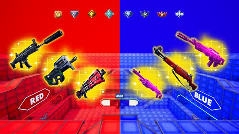 RED VS BLUE 🔴🔵 - ⭐ALL WEAPONS + TMNT