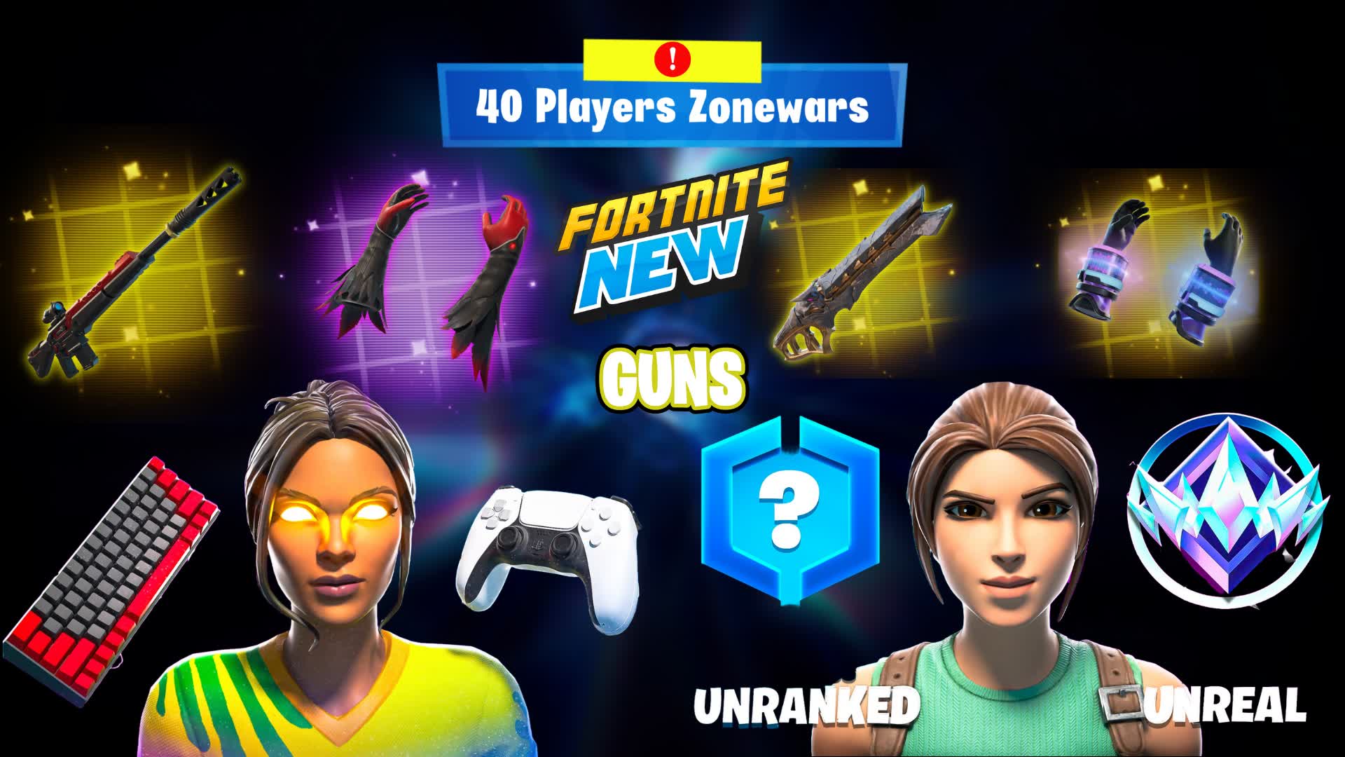 Zone Wars 40 player NEW GUNS