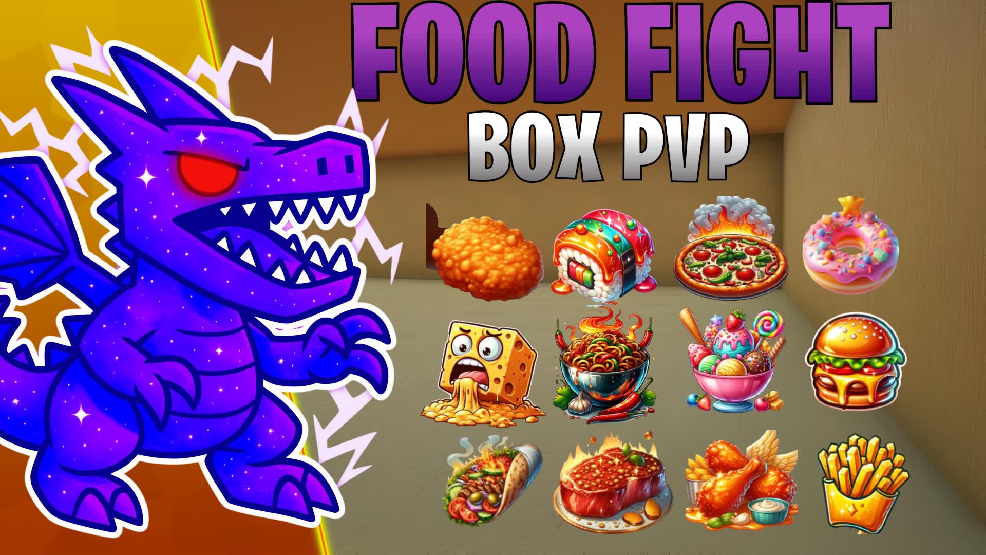 📦 BOXFIGHT FOOD FIGHT 🧠 MINIGAMES!!
