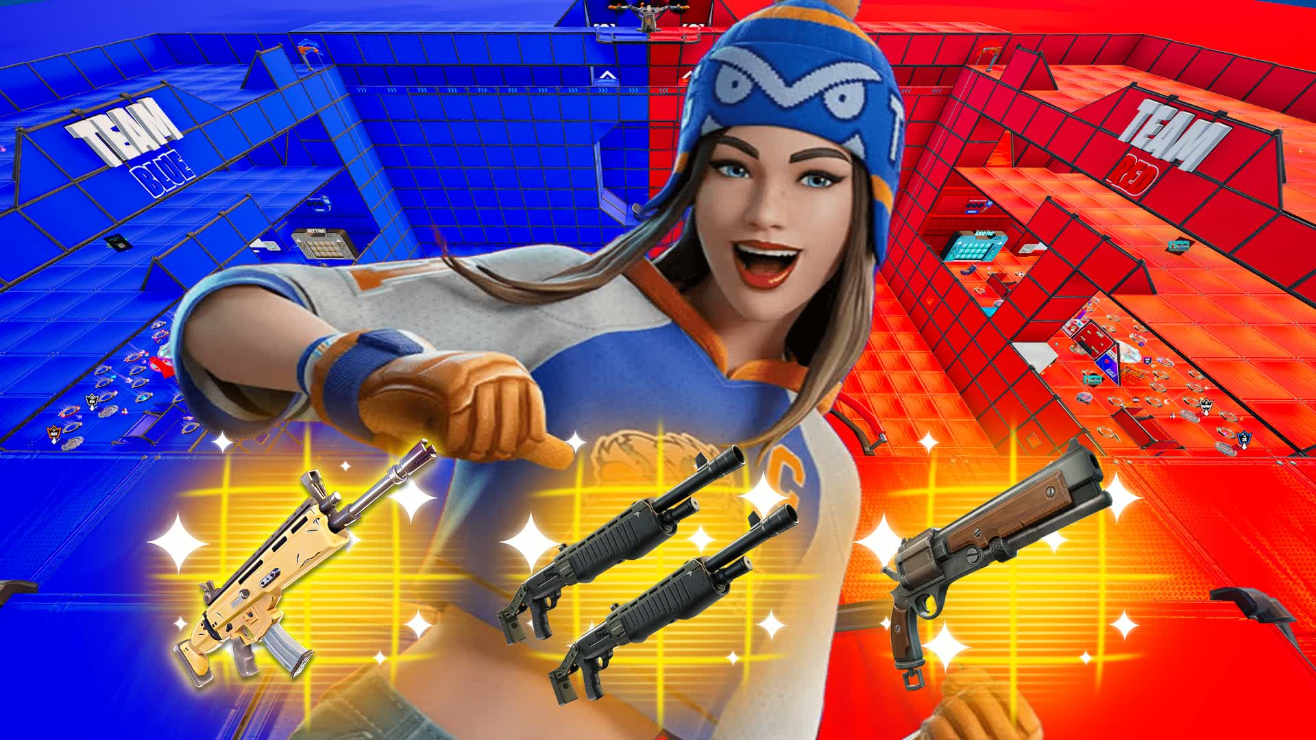 CONSOLE VS PC INFINITY RED VS BLUE🔴🔵