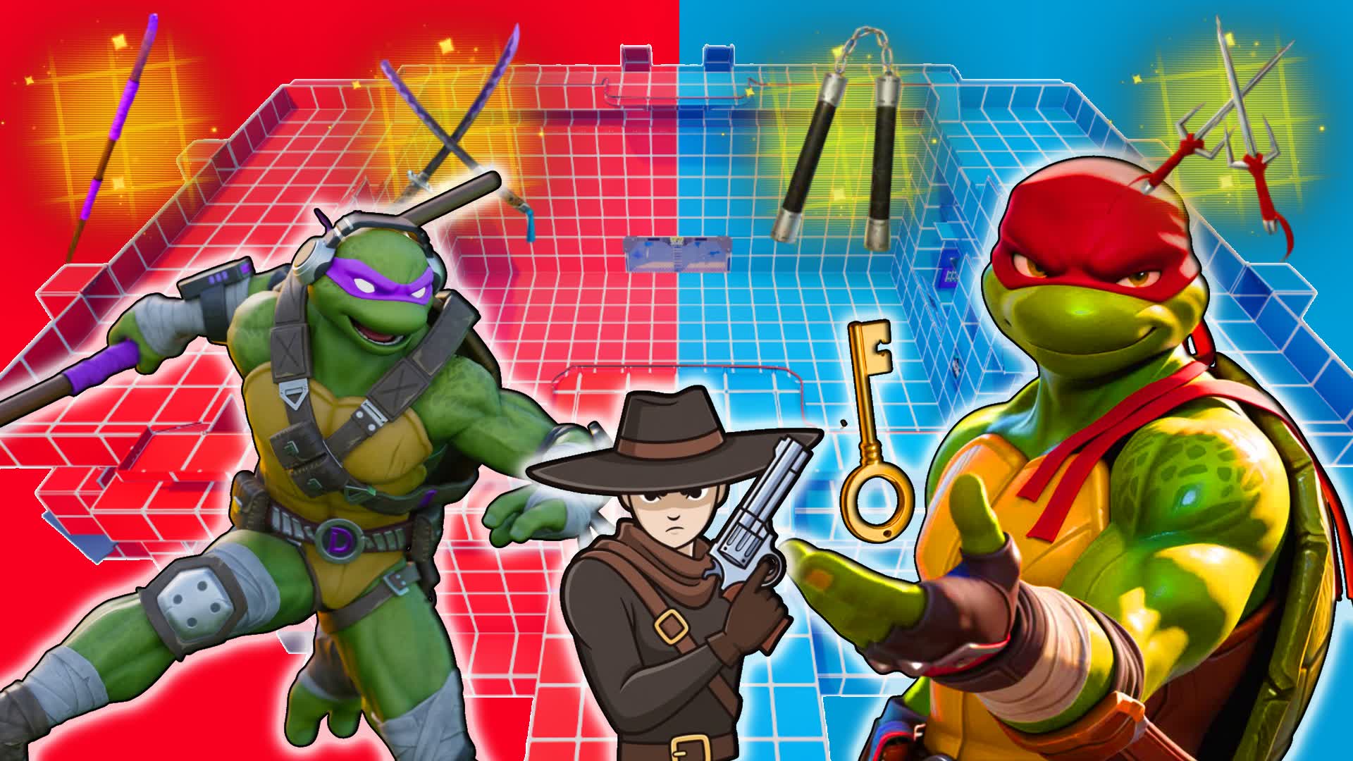 WILD WEST 🌵 TMNT 🐢 RED VS BLUE 🔴🔵