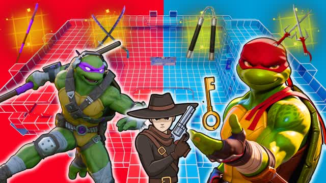 WILD WEST 🌵 TMNT 🐢 RED VS BLUE 🔴🔵