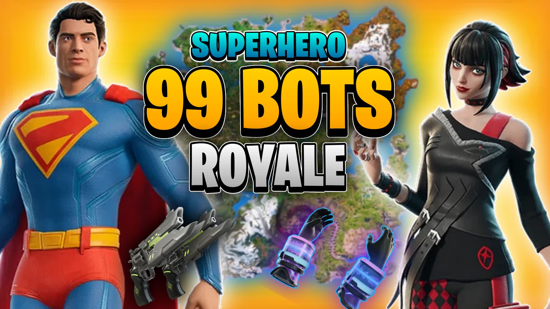 SUPERHERO 99 BOTS ROYALE🏆ALL GUNS CARS