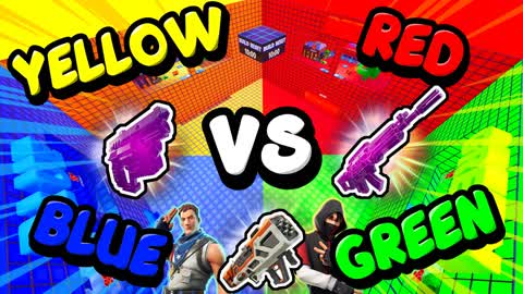 LEGENDARY RED vs BLUE vs GREEN vs YELLOW