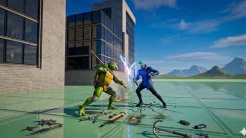 NINJA TEENAGE MUTANT NINJA TURTLES 2 CONTRA 1