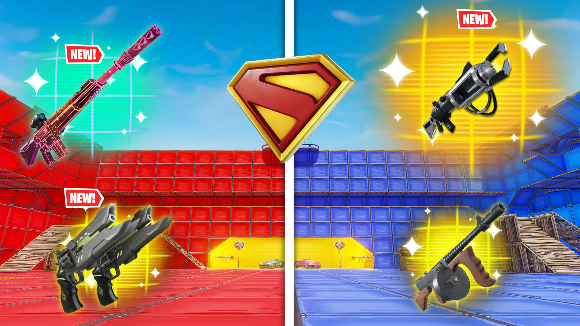 WOW INSANE ⭐ RED VS BLUE 🔴🔵 ALL GUNS