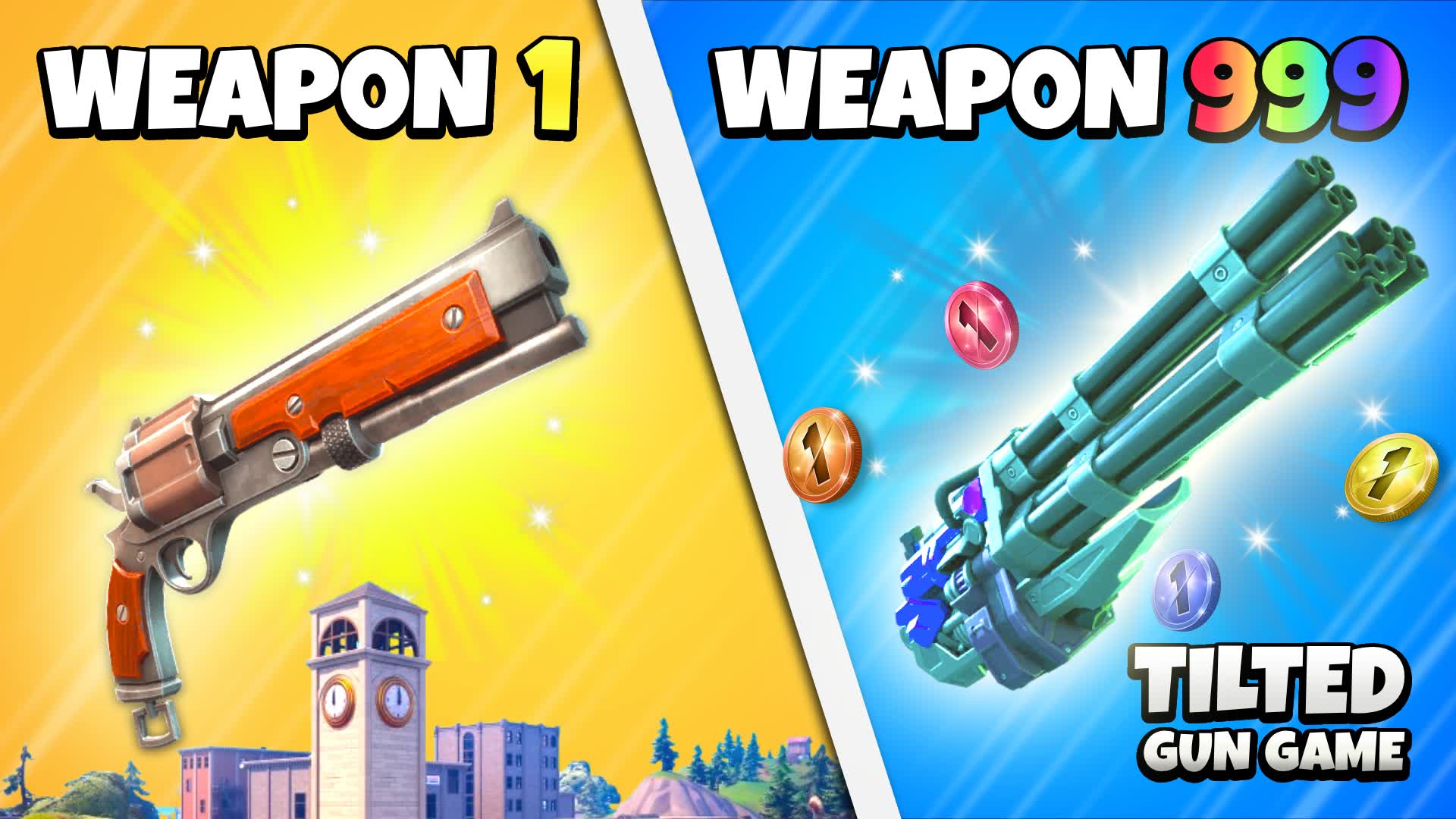 😎 GUN GAME 🔫 TILTED ONE SHOT RANKED