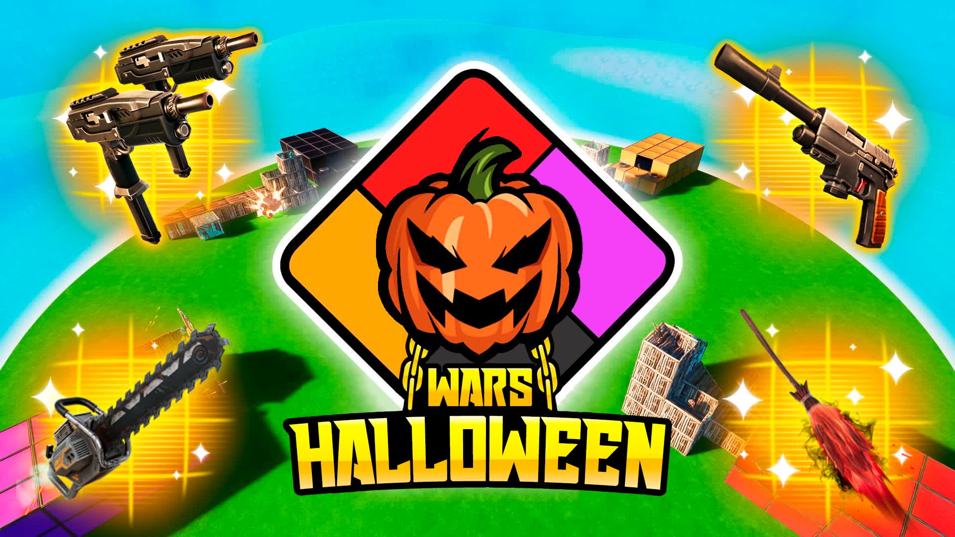 PUMPKIN ZONE WARS 🎃 - GO GOATED 4v4v4v4 5751-5787-4976 by