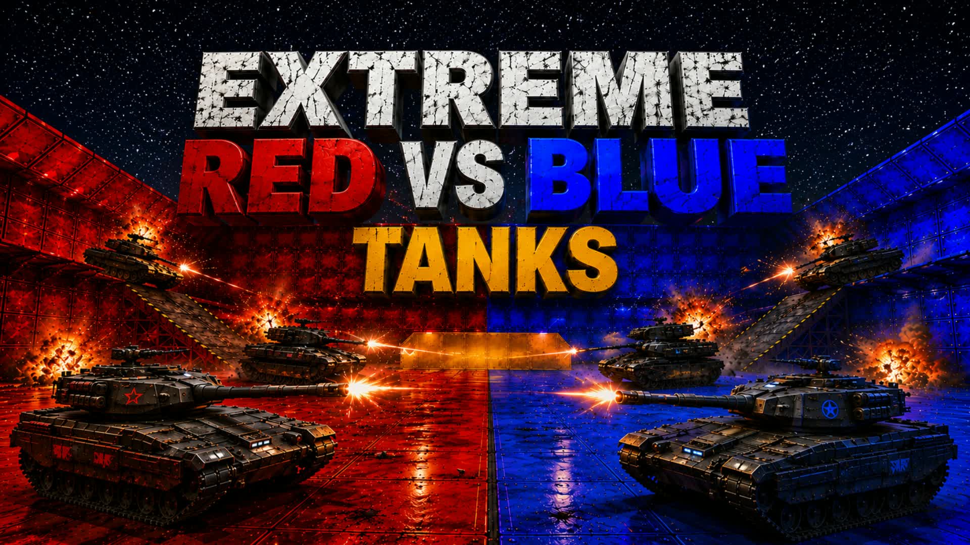 🔴EXTREME RED VS BLUE TANKS🔵