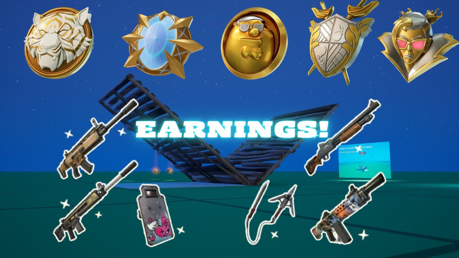 CH5 EARNINGS 1V1! 0159-1431-6191 by storyfires - Fortnite Creative Map ...