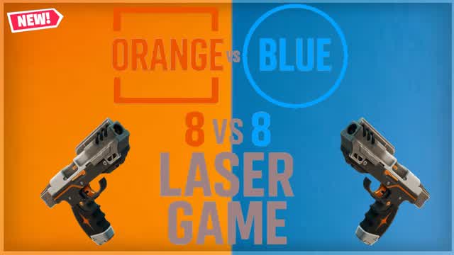 LASER GAME ORANGE VS BLUE 👽
