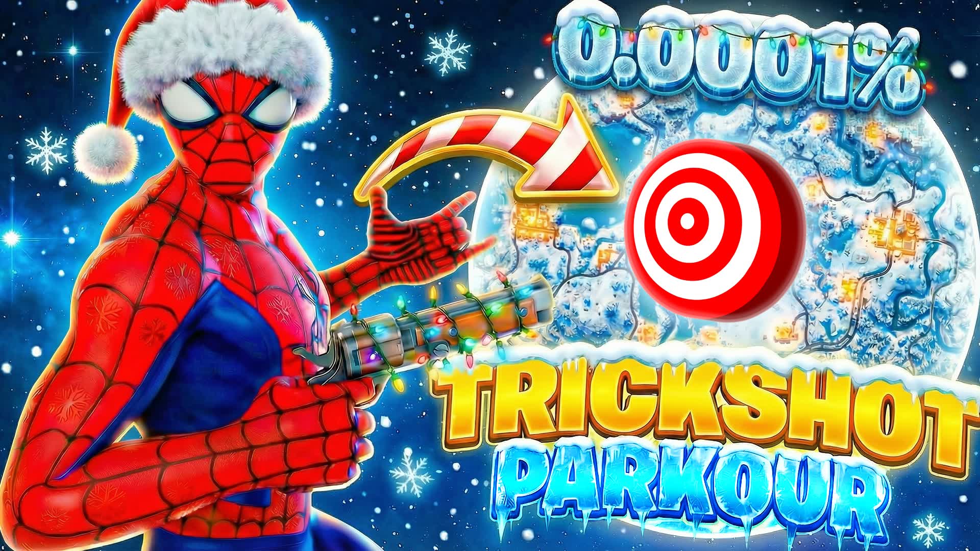 SUPER CHRISTMAS TRICKSHOT PARKOUR +100🎯
