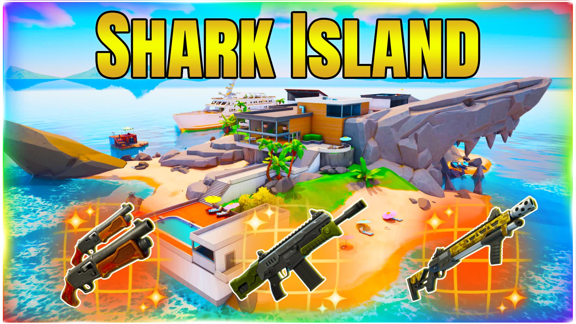 SHARK ISLAND ZERO BUILD 1v1