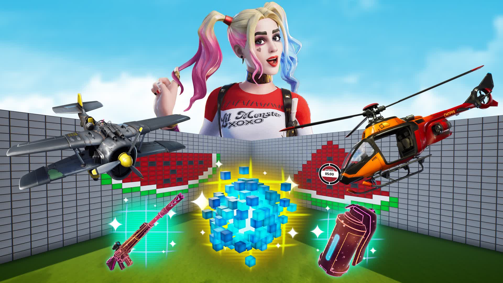 1V1 ALL WEAPONS & VEHICLES جميع الاسلحة