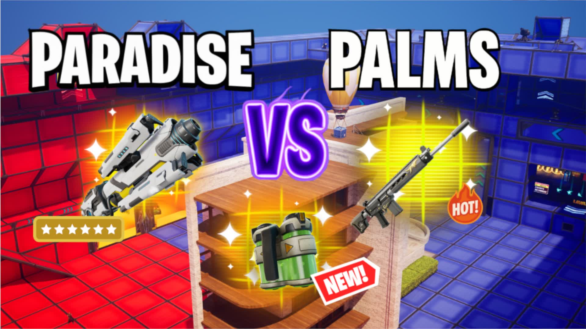 INSANE RED VS BLUE 🔴🔵PARADISE PALMS🌴