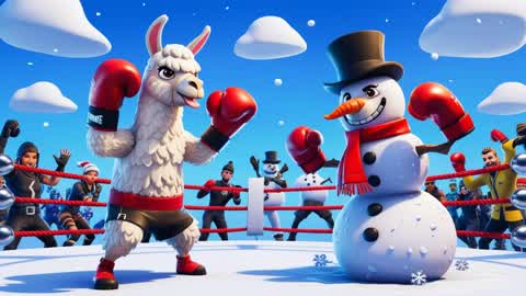 Snowmen vs Llamas🎄☃️