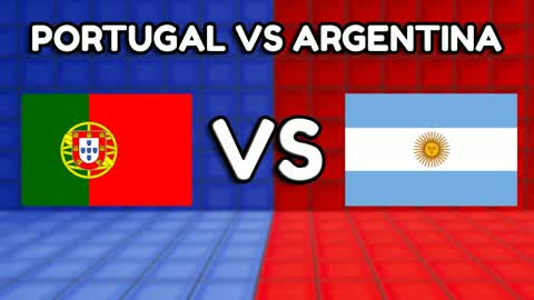 PORTUGAL VS ARGENTINA RED VS BLUE ⚽