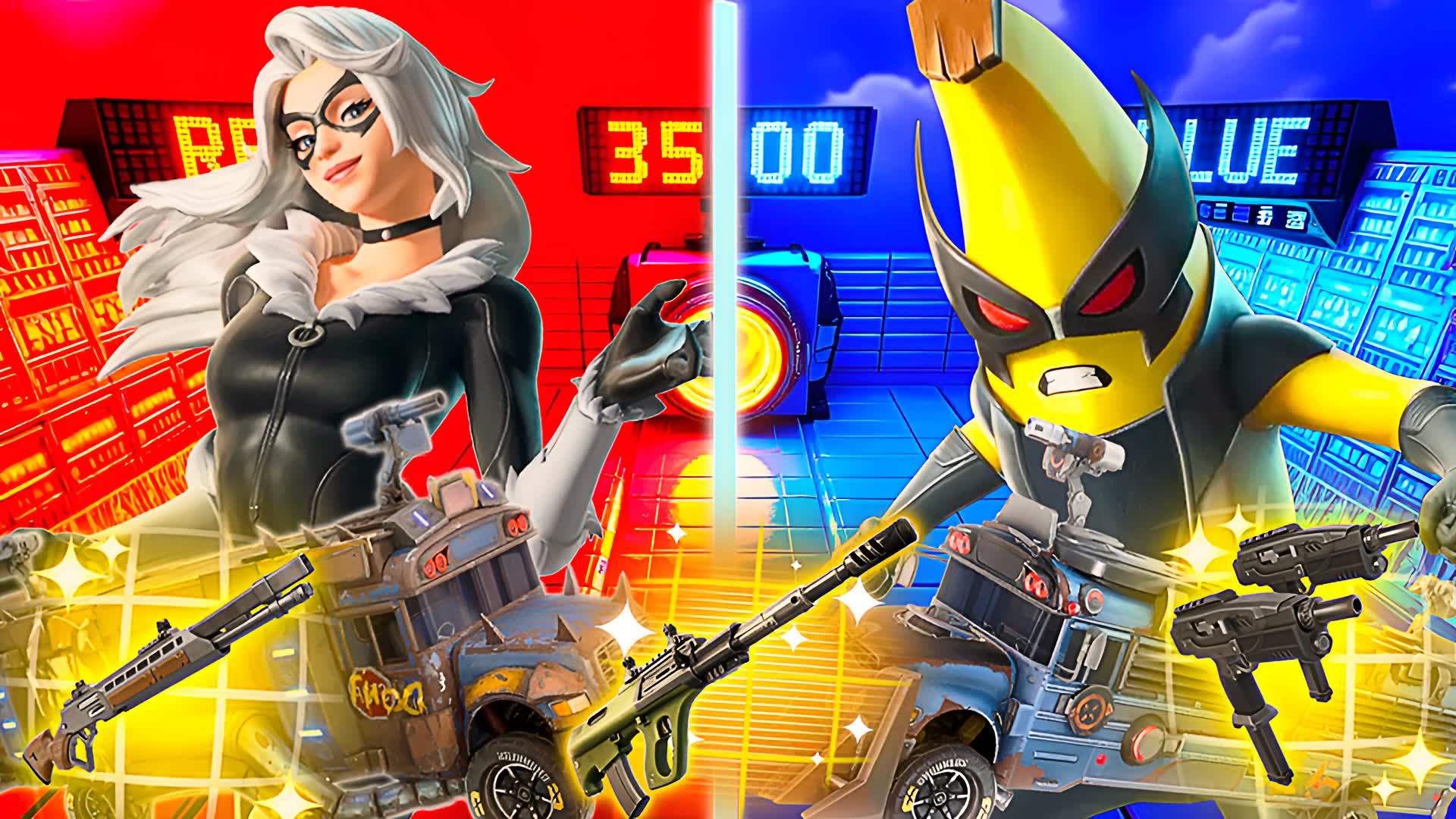 RED VS BLUE RUMBLE OPEN WORLD DRIVE π΄π΅ 4915-9867-2815 by rarity - Fortnite