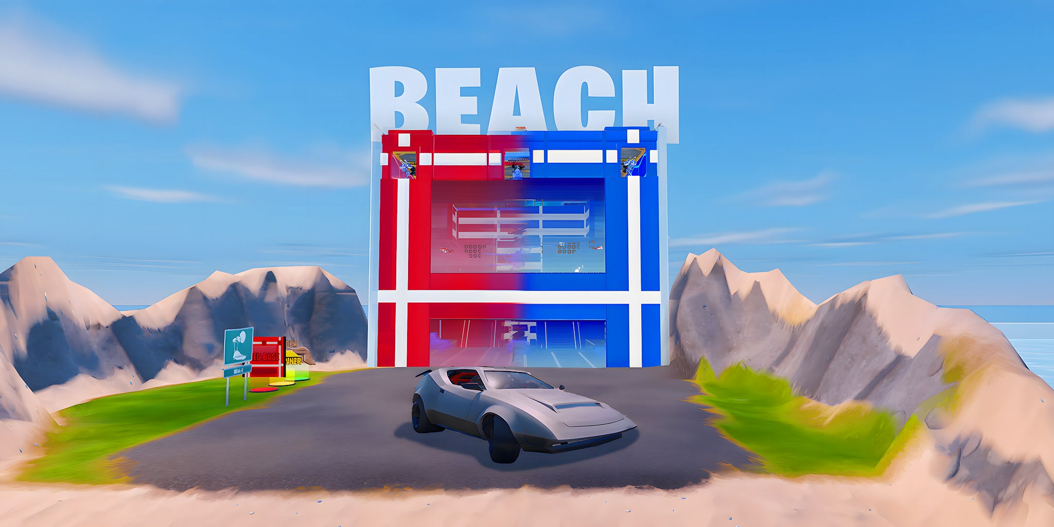 BEACH RED VS BLUE🔴🔵