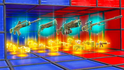 🚀MEGA RED VS BLUE⭐ GUN GAME REMIX