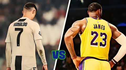RONALDO VS LEBRON 🏀 VS ⚽FOOTBALL BASKET