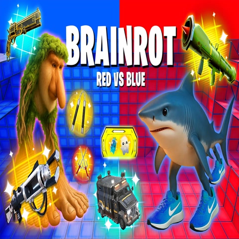 フォートナイト　30cm ⭐FUN BRAINROT🤪RED VS BLUE 🔴🔵 8512-2086-3362 by 9gz