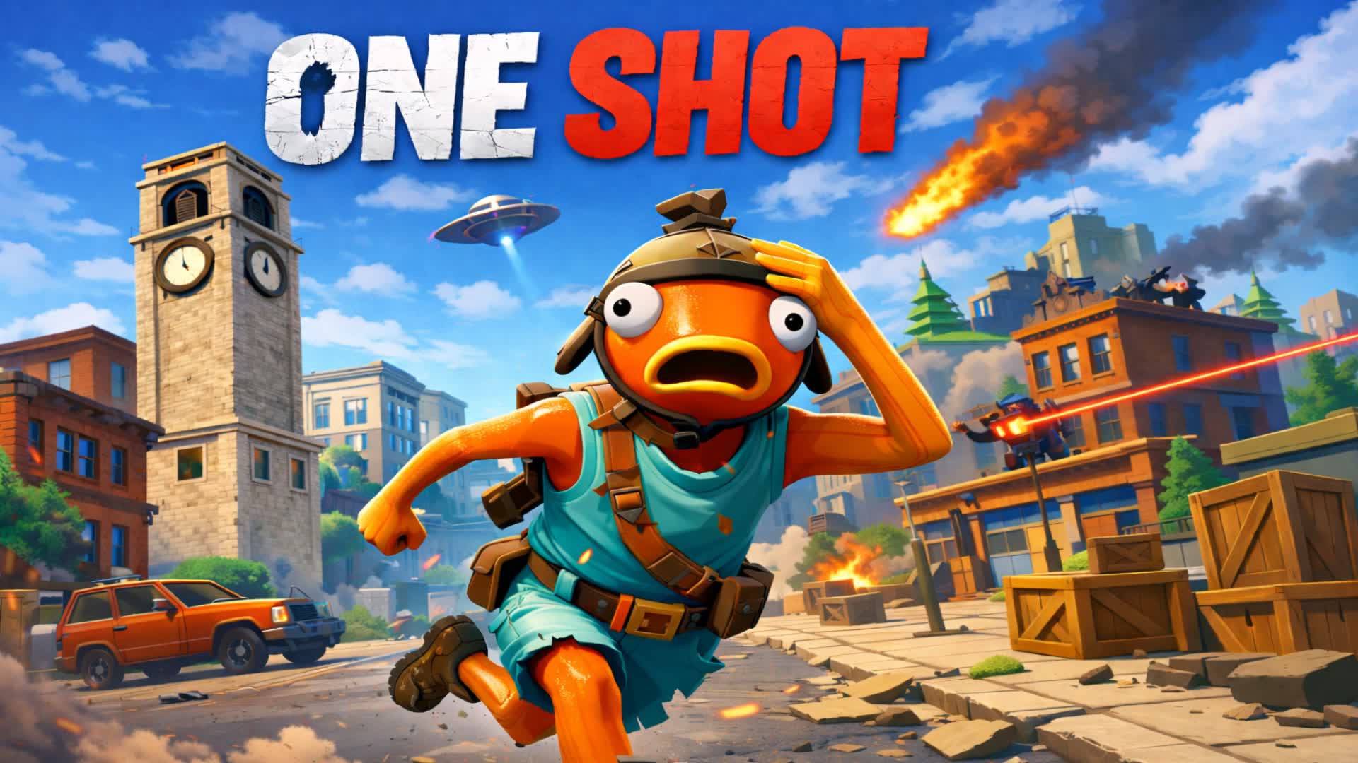 Tilted Towers: One Shot