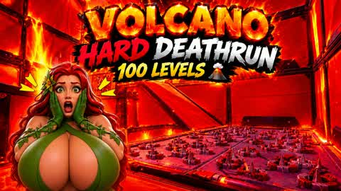Volcano Hard Deathrun: 100 Levels 🌋