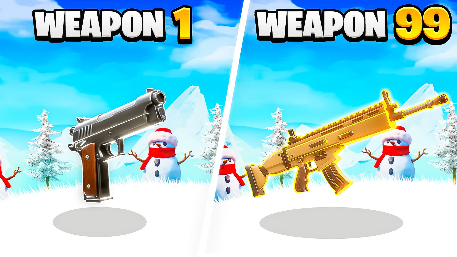 SCARY SNOW RANDOM GUN GAME ❄️