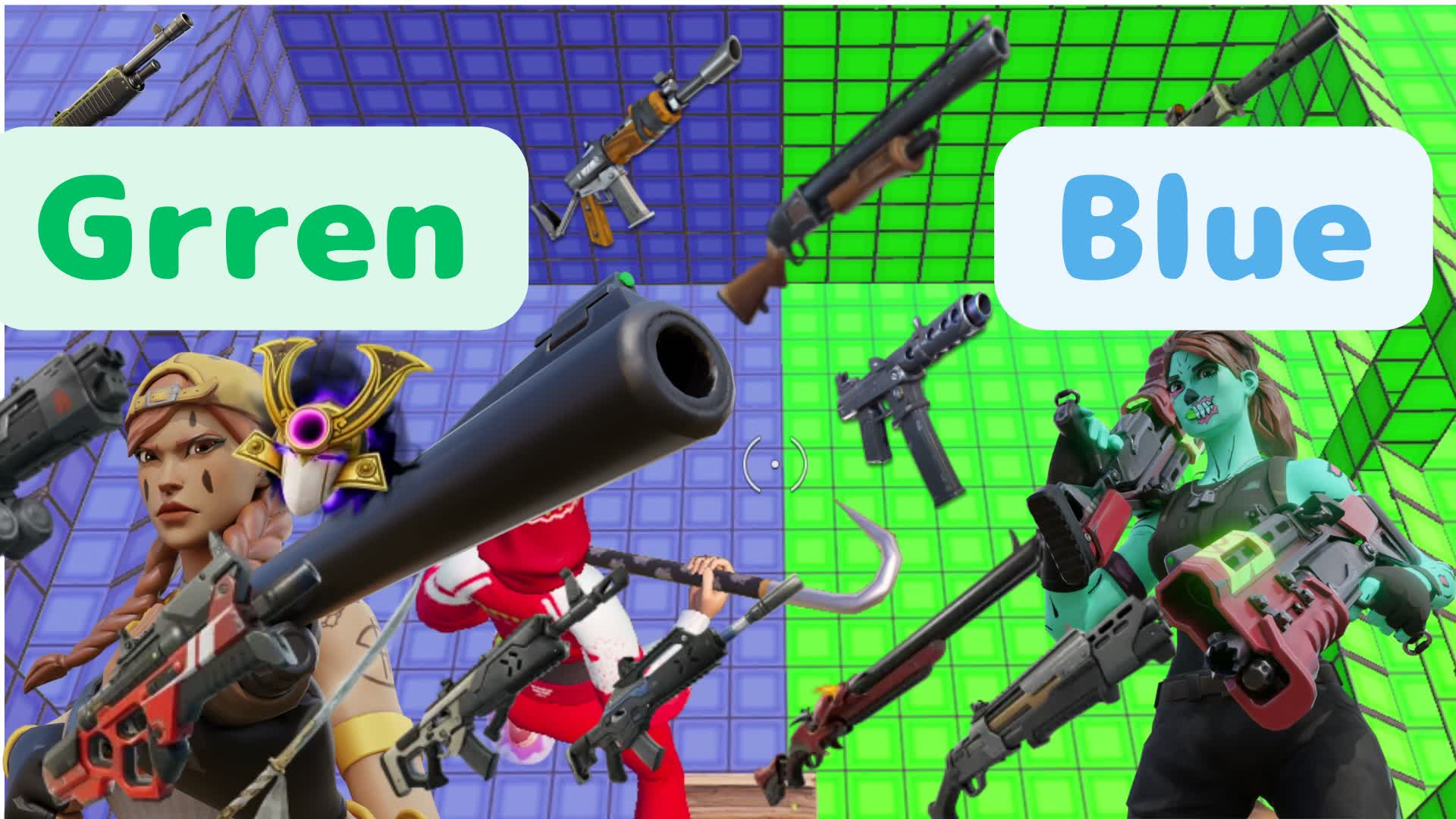 All Chapter Green vs Blue🔫🔫🔫