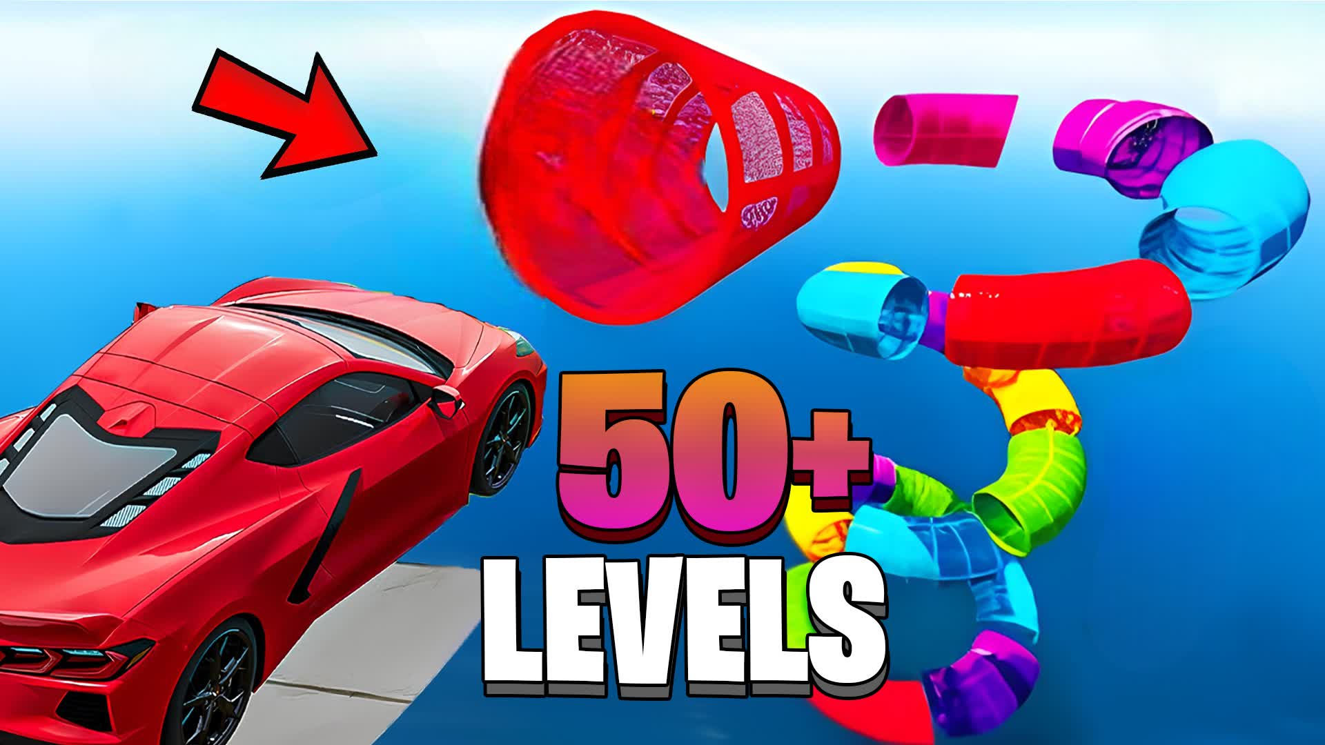 🌈SUPER OBBY CAR PARKOUR🌈